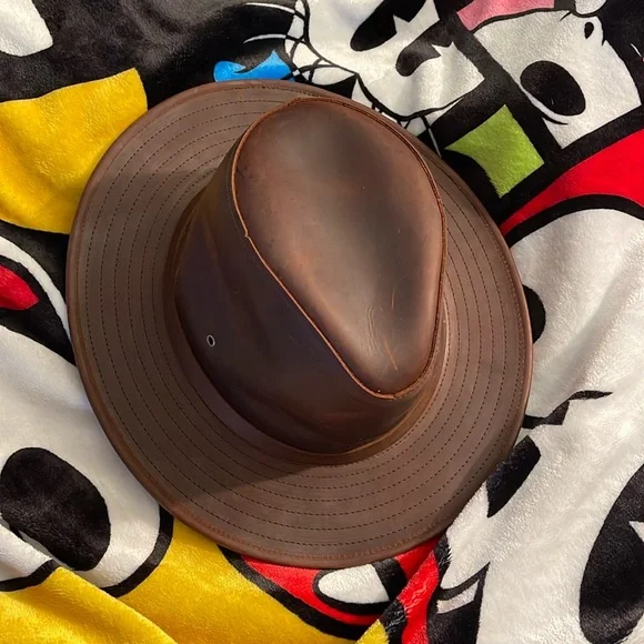 Accessories | New Hh Henschel Hat Co Usa Large Leather Hat  display picture 3